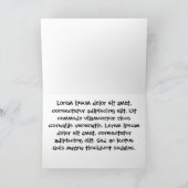 遅れて誕生日ロールあなたの自身のテンプレート カード (内部)