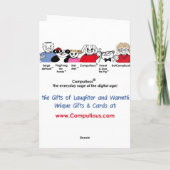 遅れて誕生日 カード (裏面)