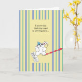 遅れて誕生日 カード (黄色い花)