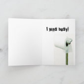 遅れて誕生日、離れ家 カード (内部)