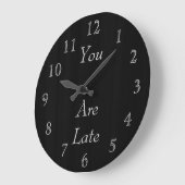 遅れます ラージ壁時計 (傾斜)