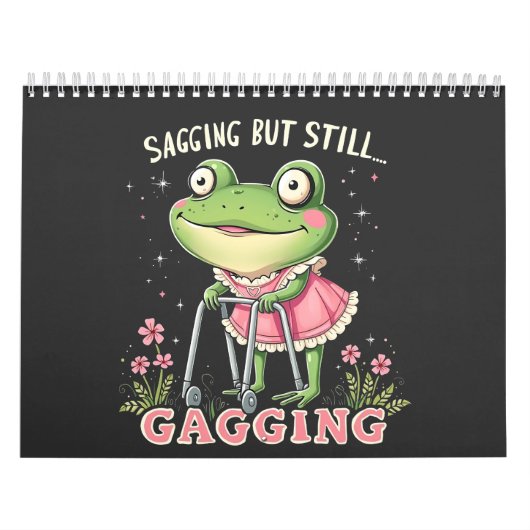 遅れるが、まだ母親のおもしろい日のカエル カレンダー (カバー)