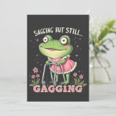 遅れるが、まだ母親のおもしろい日のカエル 招待状 (スタンド正面)