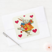 遅れるなステッカー スクエアシール (封筒)