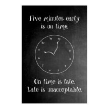 遅れるな教室ポスター