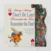 遅れるな 招待状 (正面/裏面)