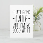 遅れるのは嫌だ サンキューカード (スタンド正面)