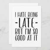 遅れるのは嫌だ サンキューカード (正面/裏面)