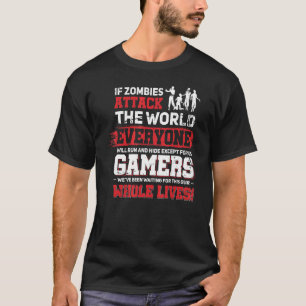 遅れコンソールゲーマーデザインビデオゲームプレーヤー Tシャツ