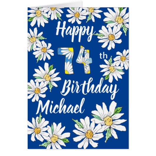 遅れパーソナライズされたる75番目の誕生日 (正面)