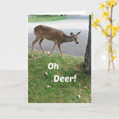 遅れユーモアのあるた誕生日の願い カード (黄色い花)