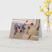 遅れユーモアのあるた誕生日カード カード (黄色い花)