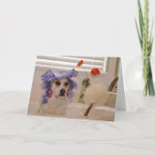 遅れユーモアのあるた誕生日カード カード (正面)