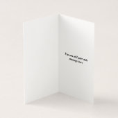 遅パーソナライズされた延した記念日のグリーティングカード (内部)