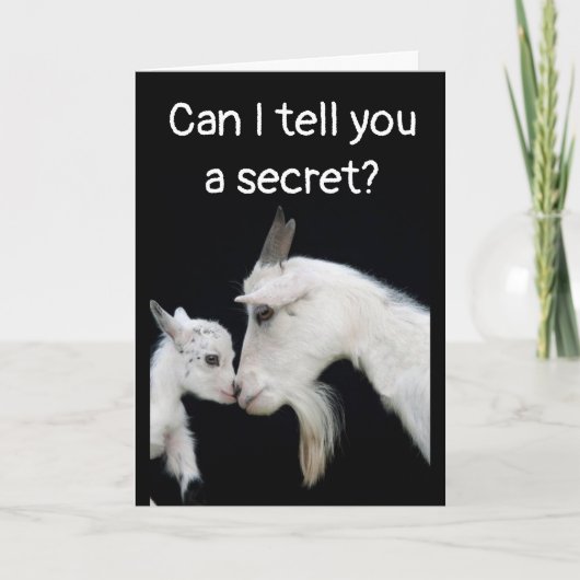 「遅ユーモアのあるれた」誕生日にお尻なし!車 カード (正面)