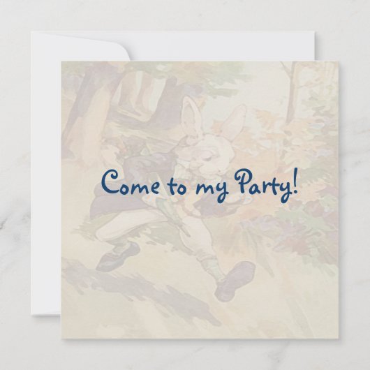 遅刻した！~招待 招待状 (裏面)