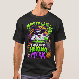 遅刻してすみません、元魔女に六角形を施していました Tシャツ