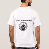"遅刻じゃない、私には私のタイムゾーンがある"Tシャツ Tシャツ (裏面)