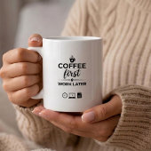 遅刻する朝の仕事に使える名言 コーヒーマグ コーヒーマグカップ