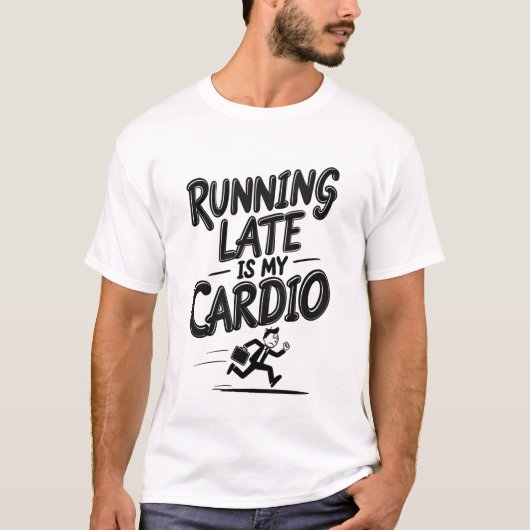 遅刻は私のトレーニング Tシャツ (正面)