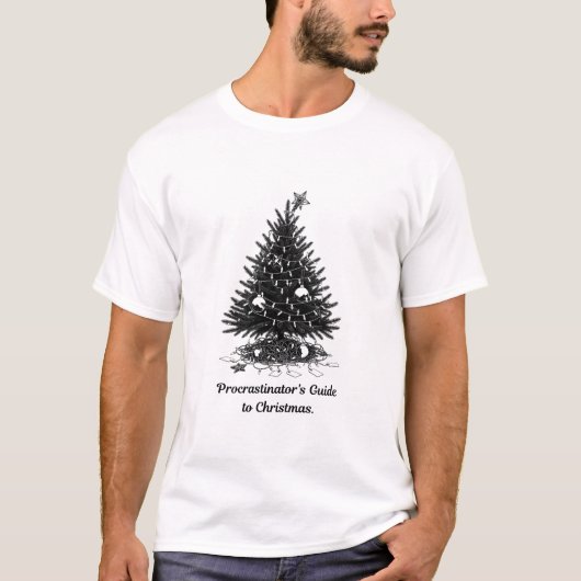 遅刻魔のためのクリスマスTシャツ Tシャツ (正面)