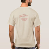 遅咲きの馬のTシャツ Tシャツ (裏面)