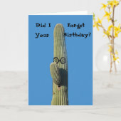 遅延おもしろい誕生日挨拶 カード (黄色い花)