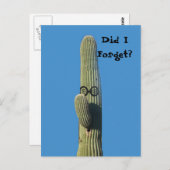 遅延おもしろい誕生日挨拶 ポストカード (正面/裏面)