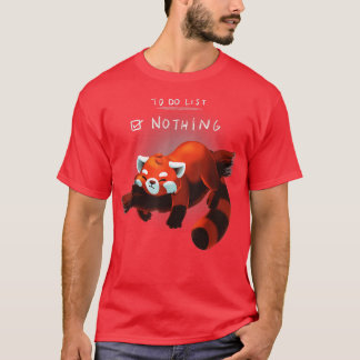 遅延おもしろい赤パンダ一覧 Tシャツ