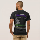 遅延のワイシャツ Tシャツ (裏面フル)