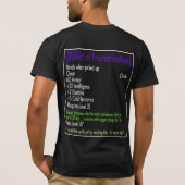 遅延のワイシャツ Tシャツ (裏面)