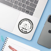 遅延実行者の会 シール (ノートパソコンとiPhone)