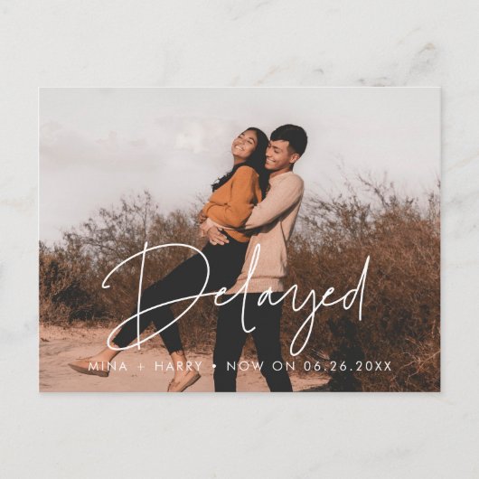遅延結婚発表 ポストカード (正面)