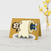 遅延誕生日グリーティングカー最高のド – カード – おもしろい (黄色い花)