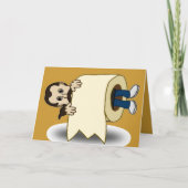 遅延誕生日グリーティングカー最高のド – カード – おもしろい (正面)