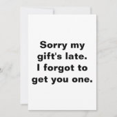 遅延誕生日気に サンキューカード (正面)