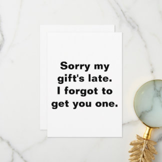 遅延誕生日気に サンキューカード