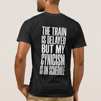 遅延電車Tシャツ | 電車が遅れてます Tシャツ