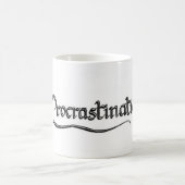 "遅延"の書道 コーヒーマグカップ (中央)