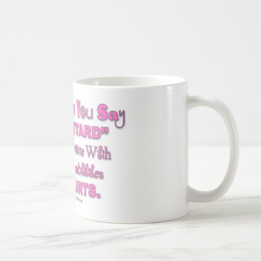 "遅延"を言うとき誰かはコーヒーカップを傷つけます コーヒーマグカップ (右)