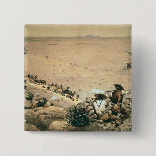 「遅延」、c.1900 (キャンバスの油) 缶バッジ (正面)