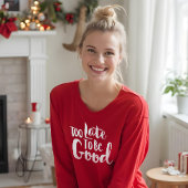 遅過ぎて駄目だ | ホワイトタイポグラフィのクリスマス Tシャツ