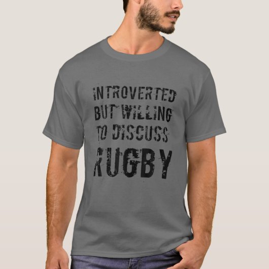 遊おもしろいラグビーのタフ・ラグビー選手が入場 Tシャツ (正面)