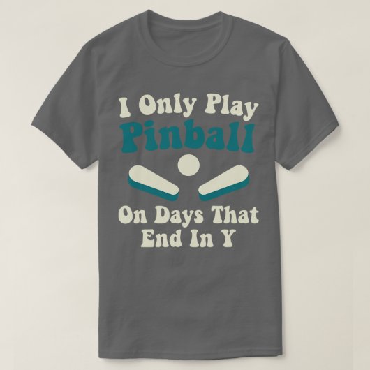 遊おもしろい日Pinball Player Arcade G Tシャツ (デザイン正面)