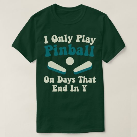遊おもしろい日Pinball Player Arcade G Tシャツ (デザイン正面)