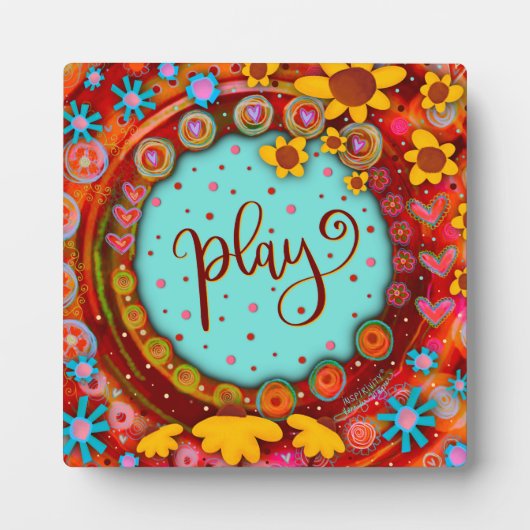 遊お洒落おもしろい可愛いフローラ フォトプラーク (正面)