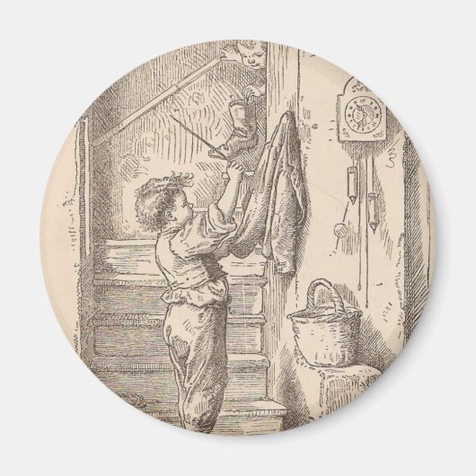 遊が階段に乗って マグネット (正面)