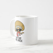 遊その真菌の音楽のおもしろい菌株 コーヒーマグカップ (正面左)