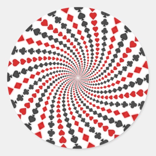 遊のカードがスパイラルに対応: ラウンドシール (正面)