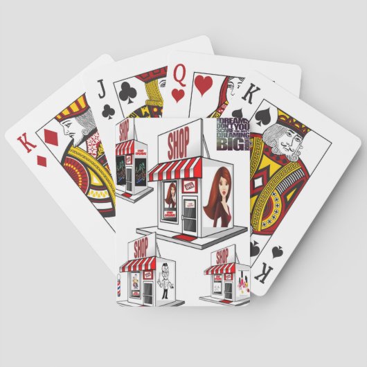 遊のカード美容師美しい店 トランプ (裏面)